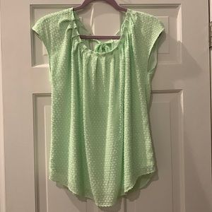 Lauren Conrad Dotted Swiss Blouse